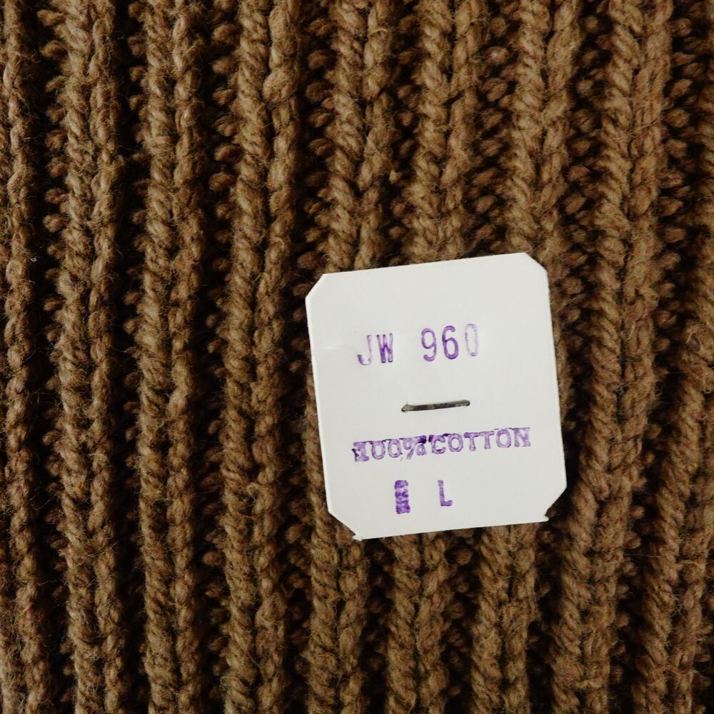 John Weitz Vintage Cable Geometric Knit Brown Sweater Made in the USA Large - Picture 4 of 8